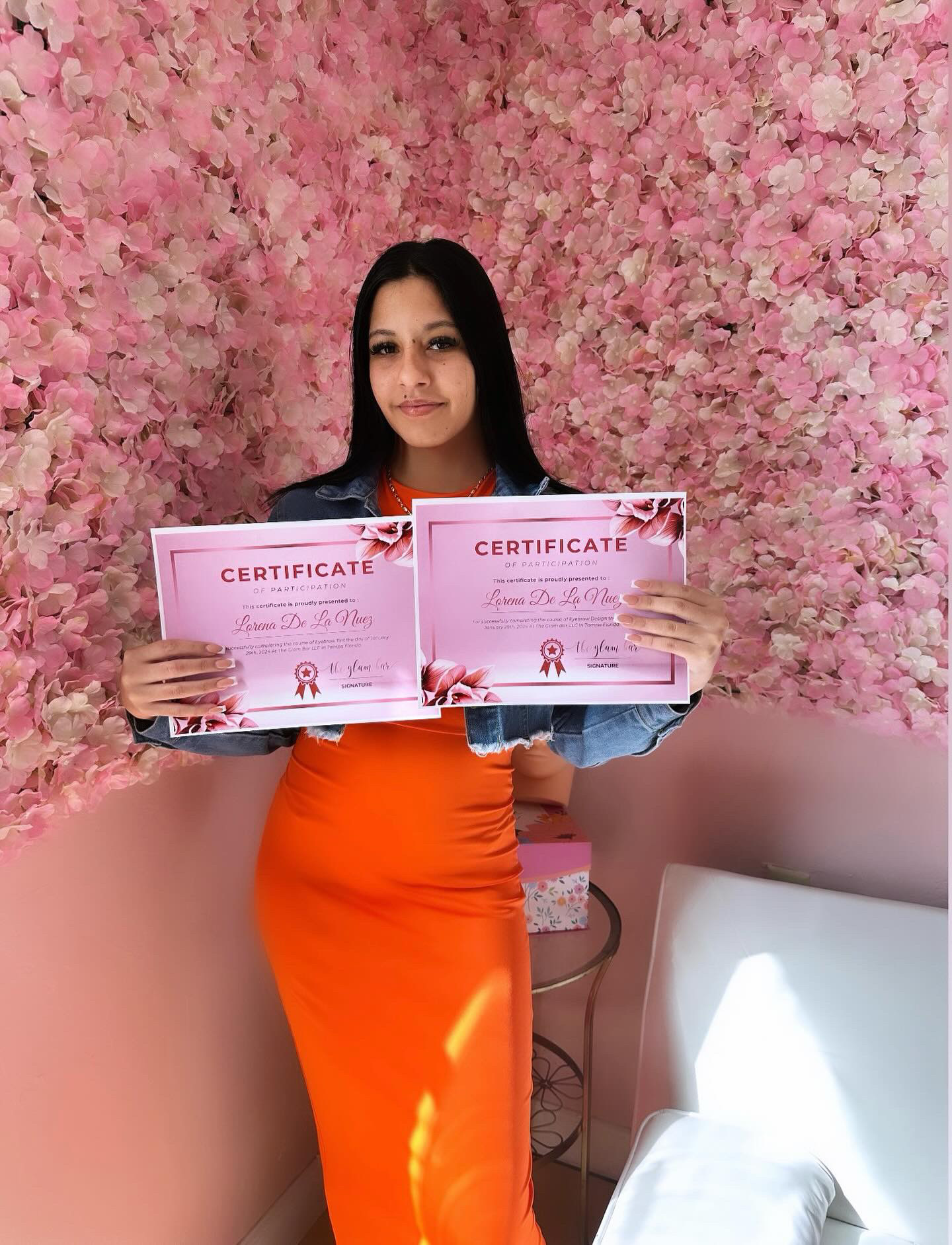 Certified student 10 of The Glam Bar
