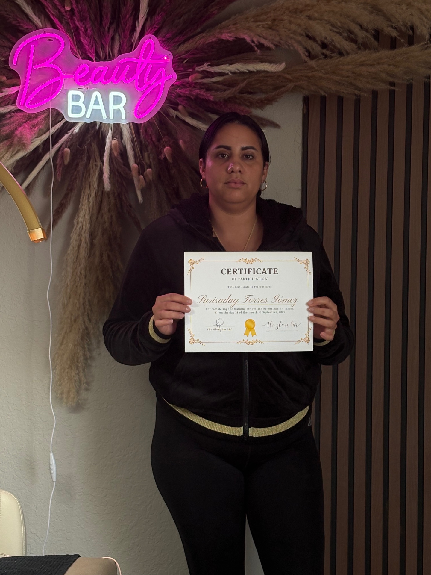 Certified student 2 of The Glam Bar