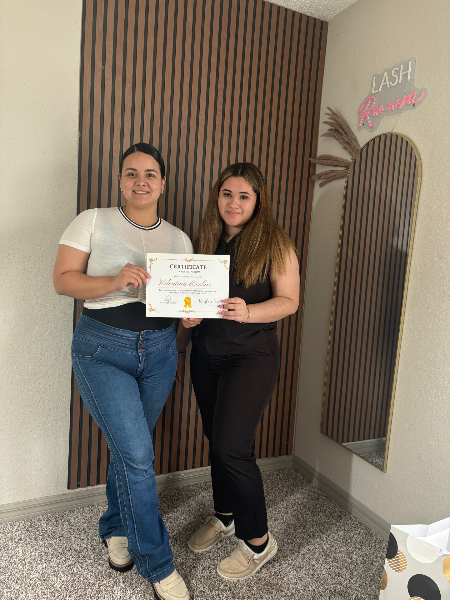 Certified student 3 of The Glam Bar